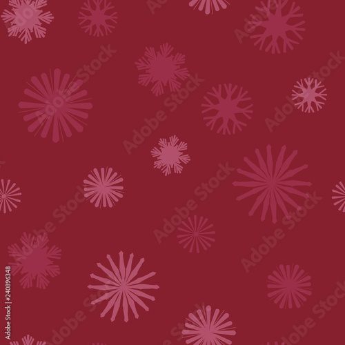Vector Christmas Straw Snowflakes seamless pattern background. Perfect for fabric, scrapbooking and wallpaper projects © Aga Bell