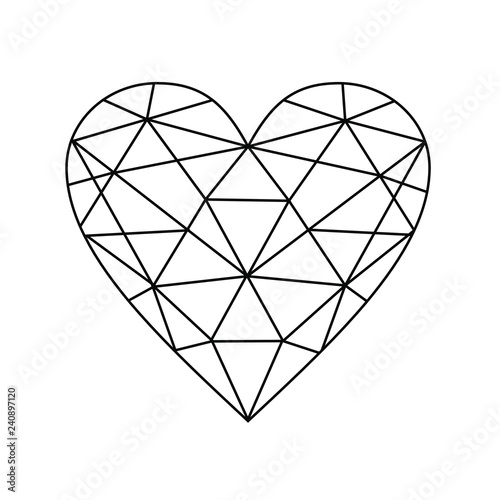 serce diament brylanty miłość