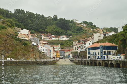 Entrance To Cudillero From The Port. July 31, 2015. Travel, Nature, Vacation. Cudillero, Asturias, Spain. © Raul H