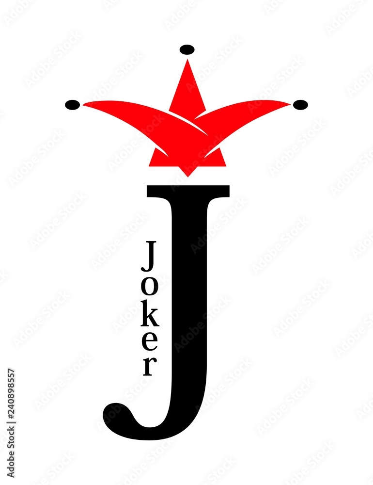 Joker card symbol Stock Vector Adobe Stock