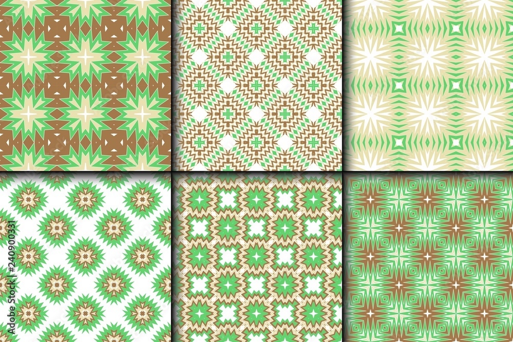 Set of Seamless geomteric patterns. Vector illustration. Hand drawn wrap wallpaper, cover fabric, cloth textile design Set of Seamless geomteric patterns. Vector illustration. Hand drawn wrap wallpaper, cover fabric, cloth textile design