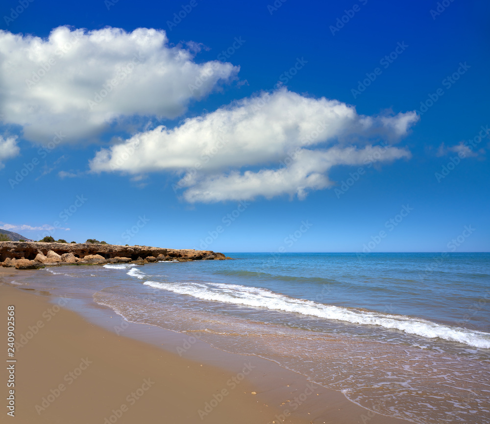 Playa del Moro beach Alcossebre or Alcoceber Playa del Moro beach Alcossebre or Alcoceber