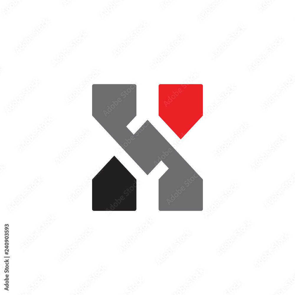 NX logo letter design NX logo letter design