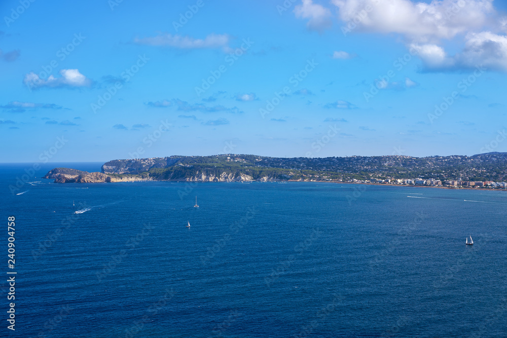 Javea Xabia aerial view in Alicante Spain