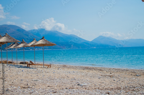 qeparo village beach located in south Albania between vlora and saranda