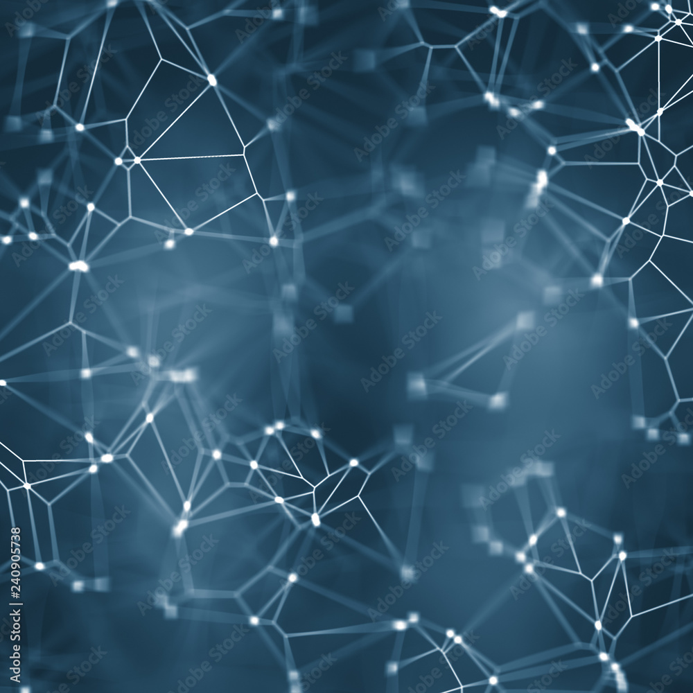 plexus blue lights background