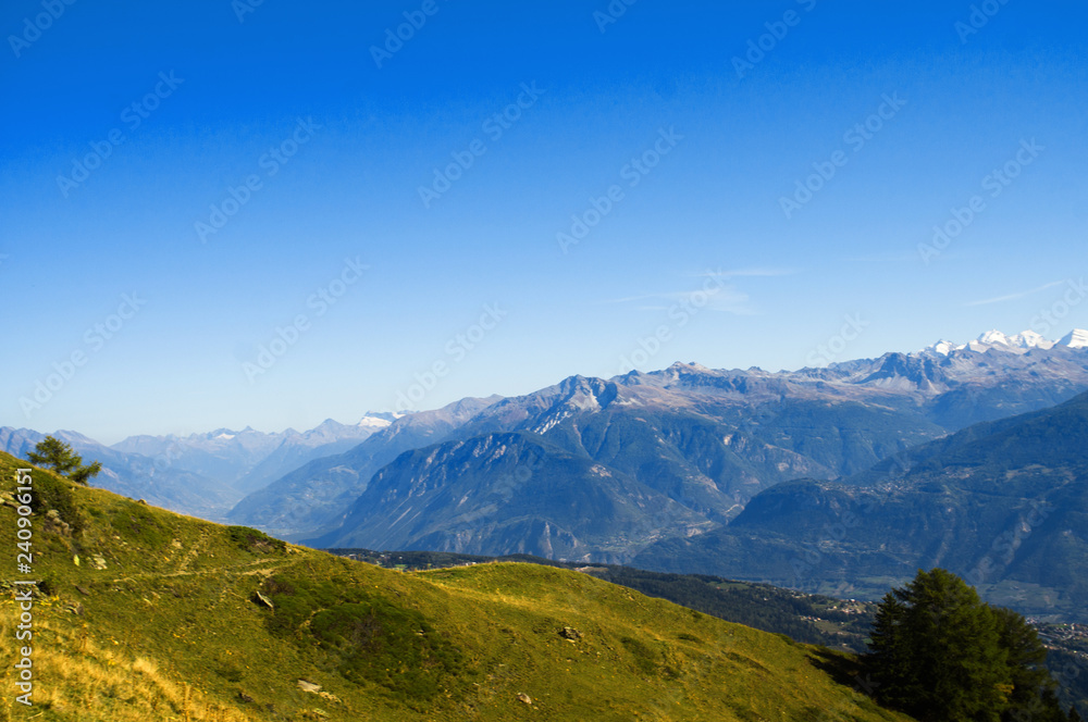 view of mountains Switzerland