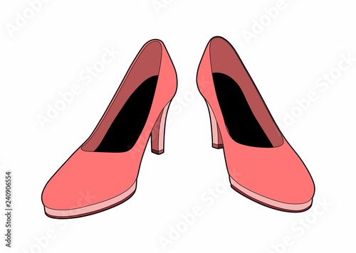 Pink shoes