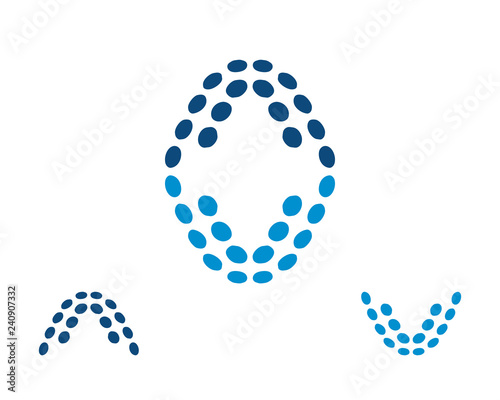 av va abstract dot logo