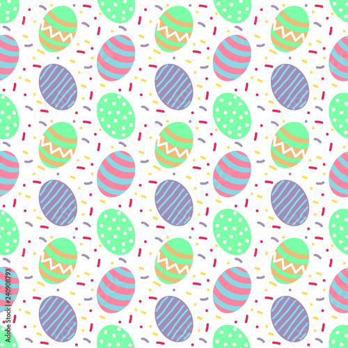easter egg seamless pattern vector