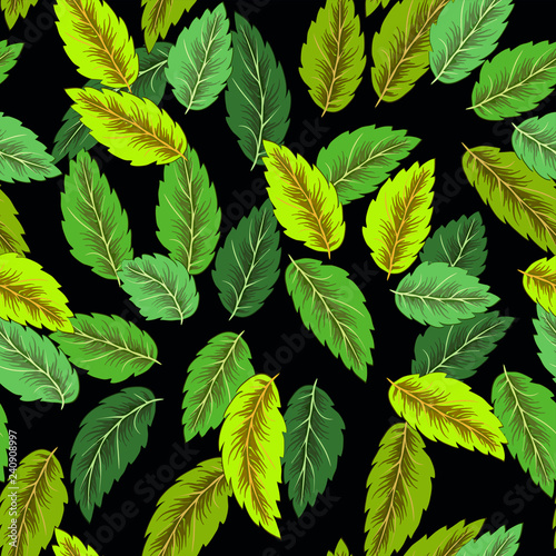 green leaves background