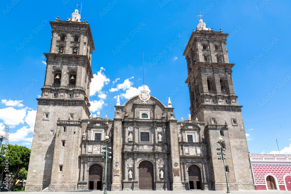 Tourist monuments of the city of Puebla, Mexico.