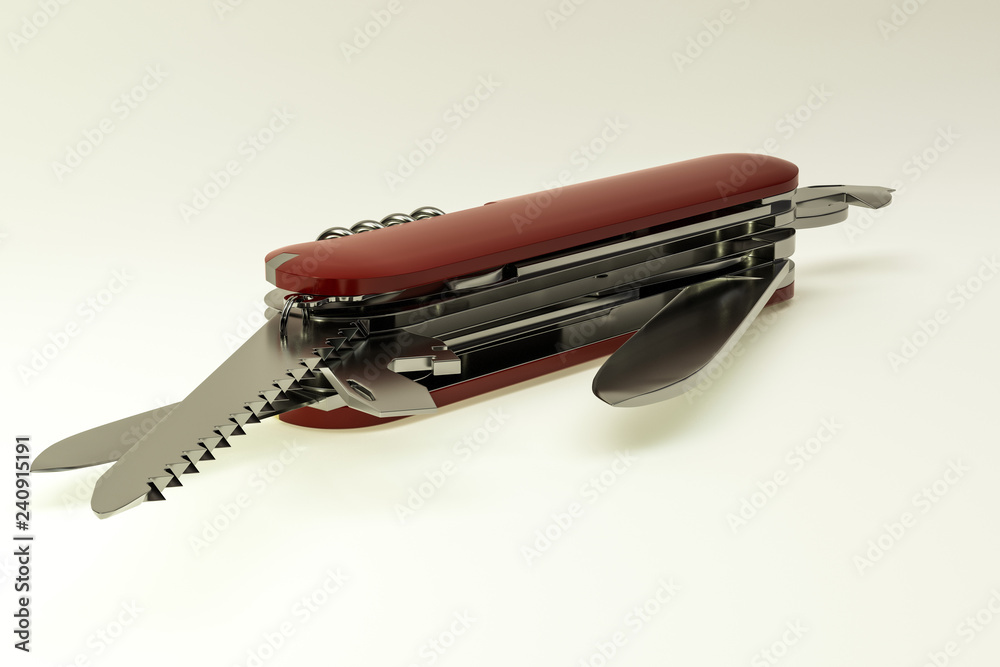 pocket knife isolated on white background pocket knife isolated on white background