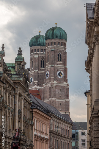 The Frauenkirche, Cathedral of Our Dear Lady, in the city of Munich