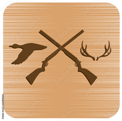 Hunting club logo icon
