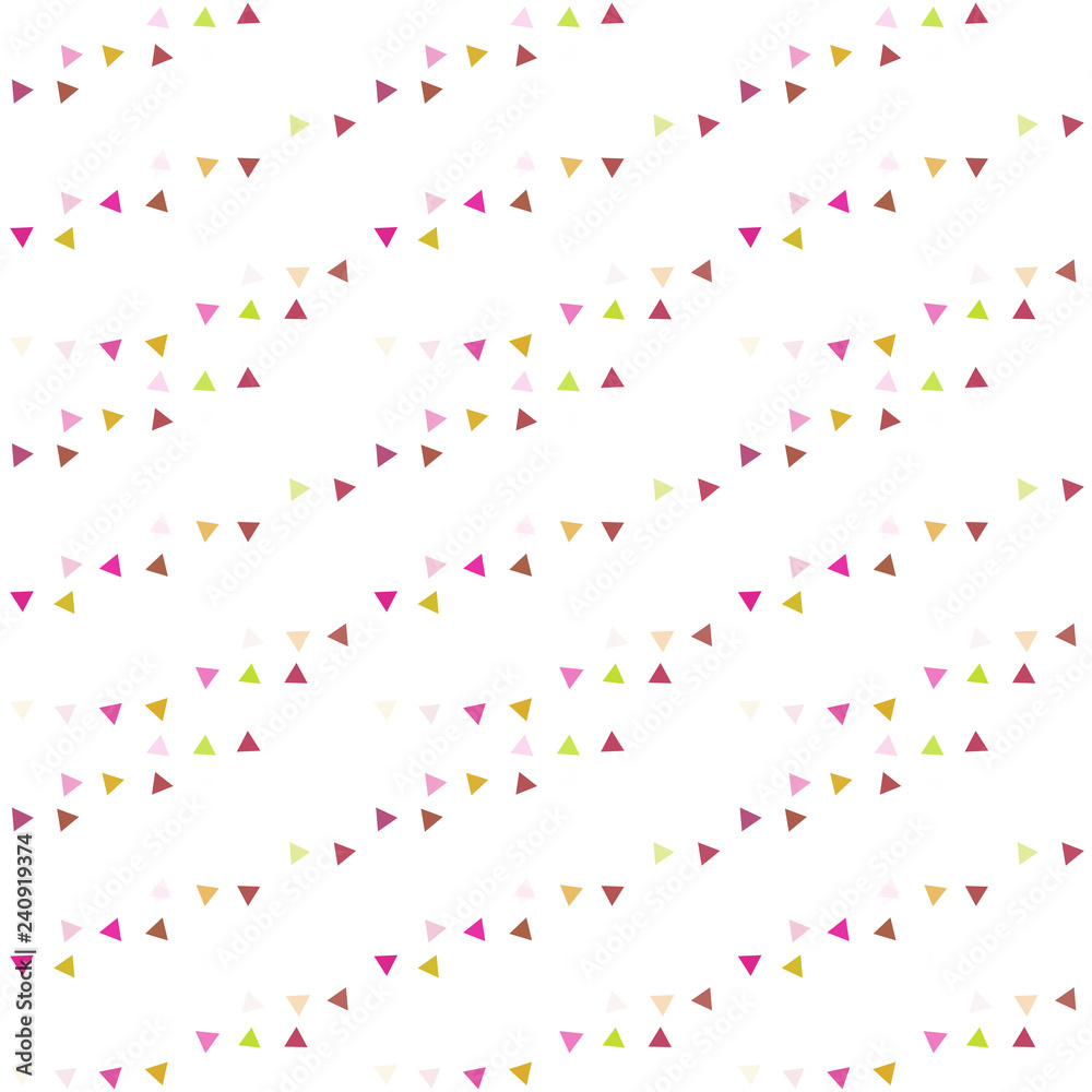 Abstract seamless pattern background with multi-colored varied triangles.