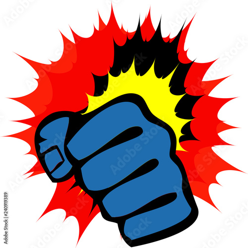 Martial art colored simbol design. Karate emblem.