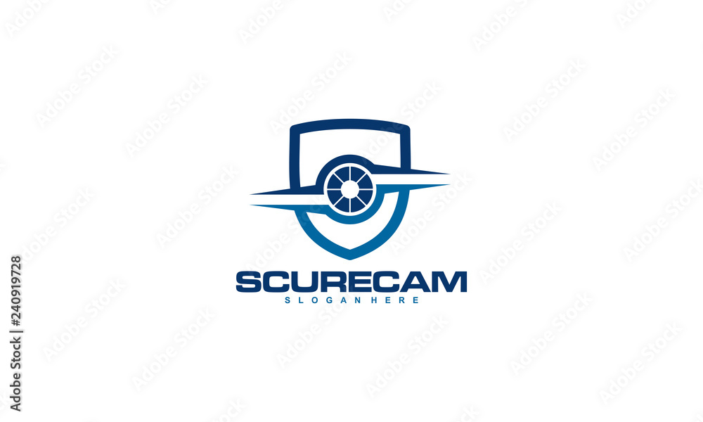 Secure Camera CCTV Logo Template Design Vector, Emblem, Concept Design ...