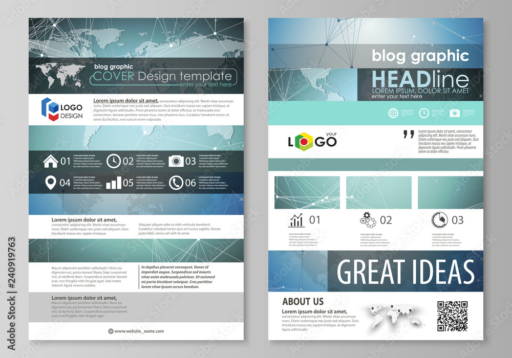 The abstract minimalistic vector illustration of the editable layout of ...