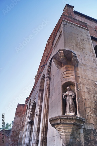 Detail of church of the Erremitani, Padua, Italy photo