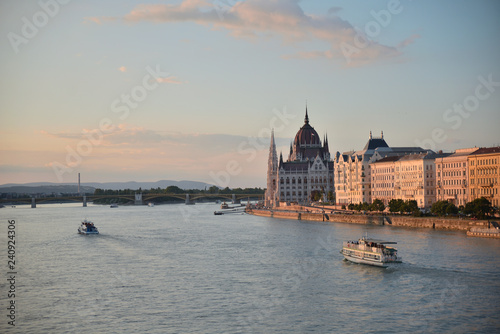 day view of the Parliament of Budapest, Hungary
