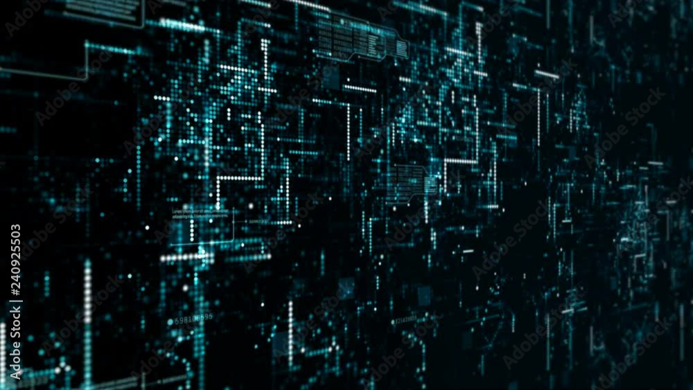 Hi-Tech digital display holographic information abstract background Hi-Tech digital display holographic information abstract background