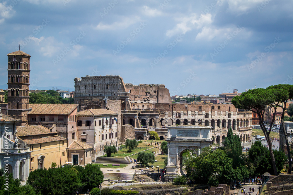 Overlooking Roman Forum