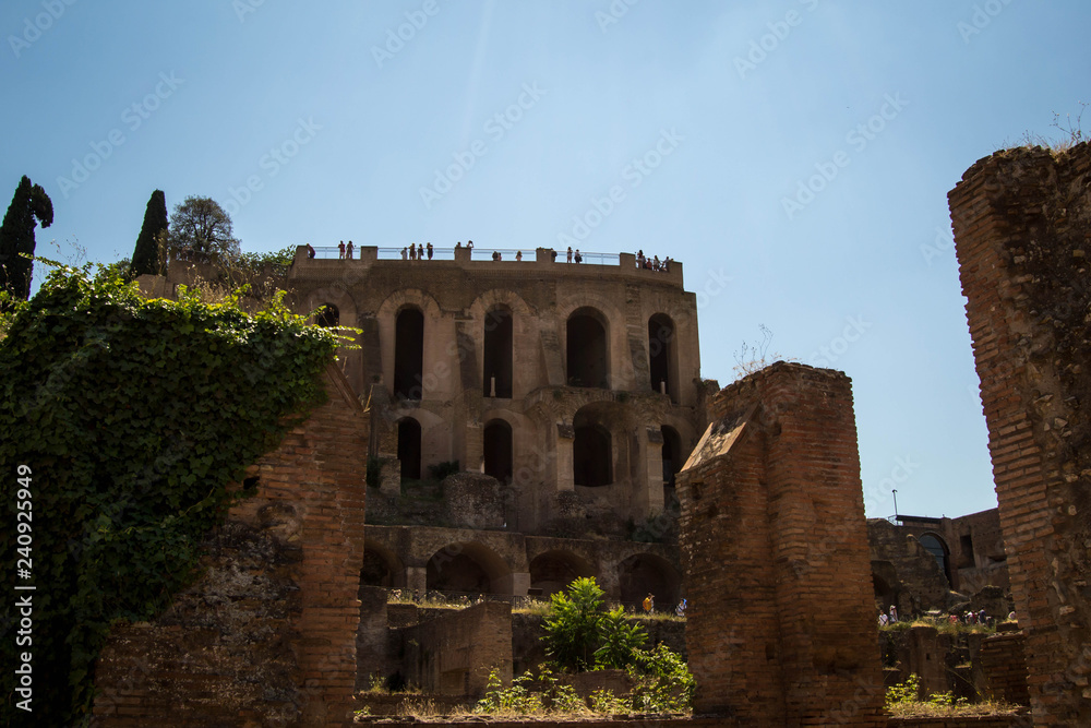 Old remains of Palatine Hill