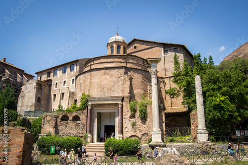 Photography Wide view of the Temple of Romulus