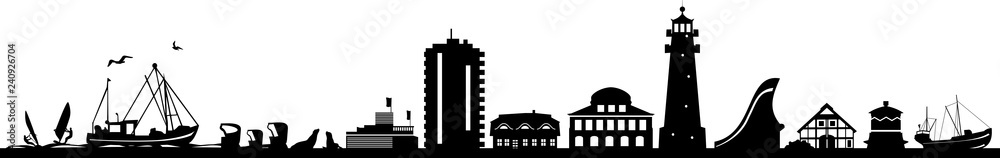 Büsum Skyline Cityscape Büsum Skyline Cityscape