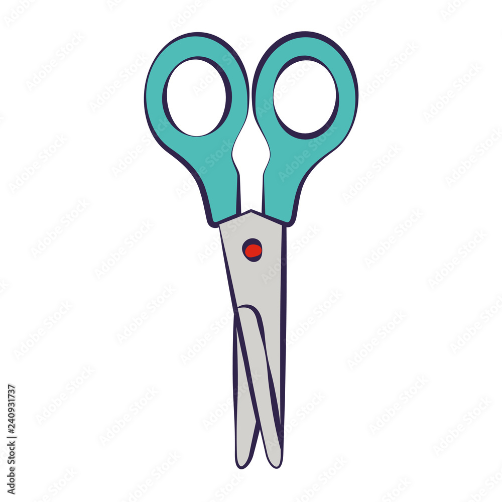 scissors supply on white background scissors supply on white background