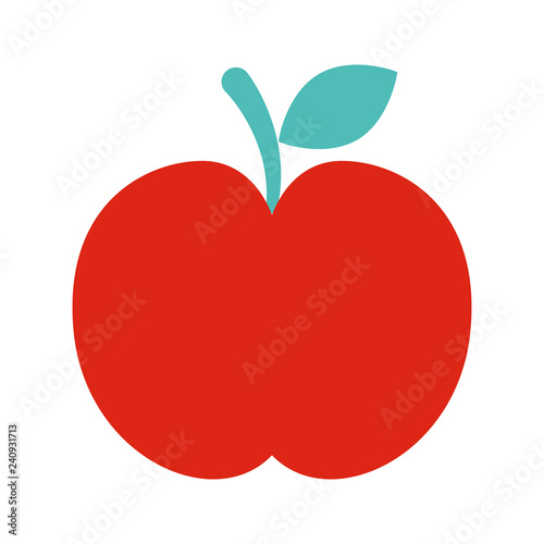 apple fruit on white background