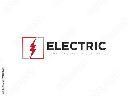 electric logo and icon vector illustration design template