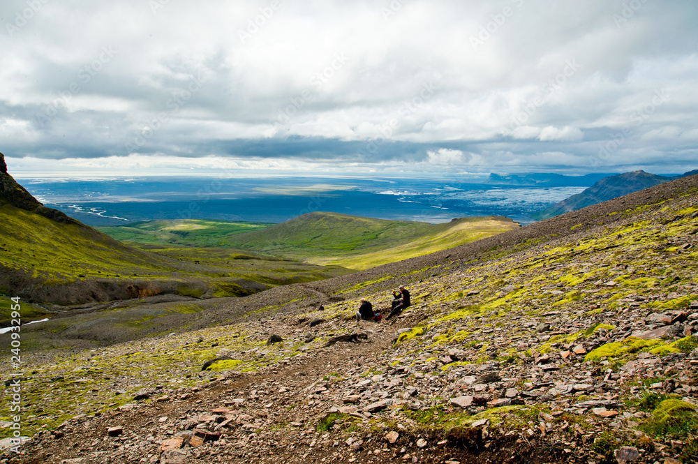 Die Pause ist wichtig beim wandern auf Island Die Pause ist wichtig beim wandern auf Island