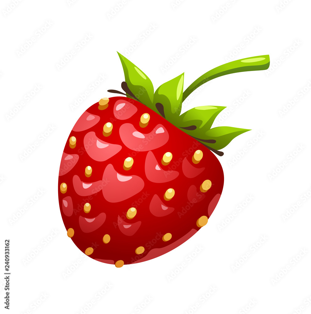 vector illustration of yummy strawberry vector illustration of yummy strawberry