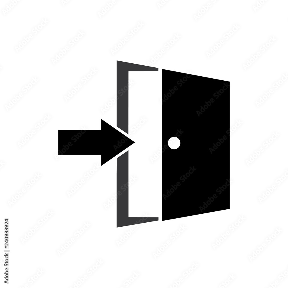 door exit icon logo door exit icon logo