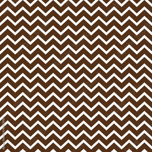 Chevron Seamless Pattern - Graphic brown and white chevron or zig zag pattern