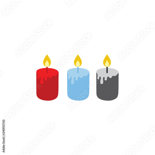 colorful candle icon