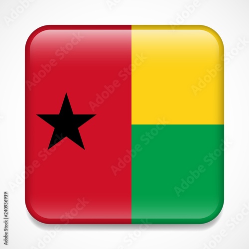 Flag of Guinea-Bissau. Square glossy badge Free Download Flag of Guinea-Bissau. Square glossy badge - GFXLoad