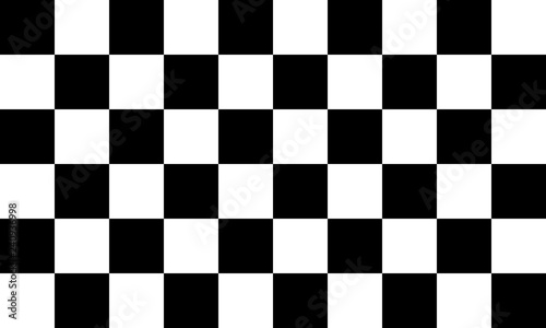 Black and white checkered seamless pattern. Endless background. Racing flag texture