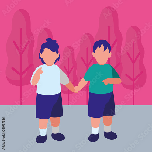 Cute boys design
