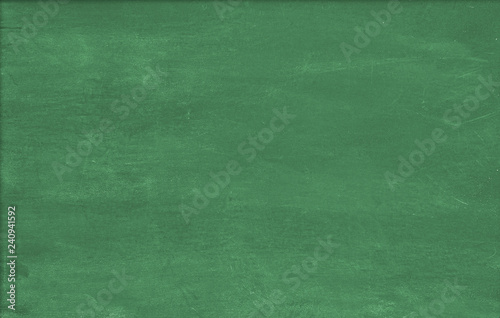 Green horizontal blank dusty or dirty chalkboard photo