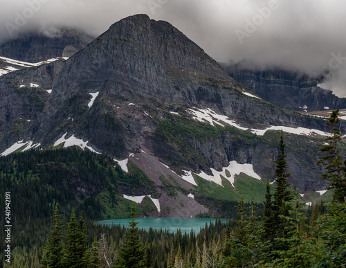 Grinnell Lake Peeks Through Forest