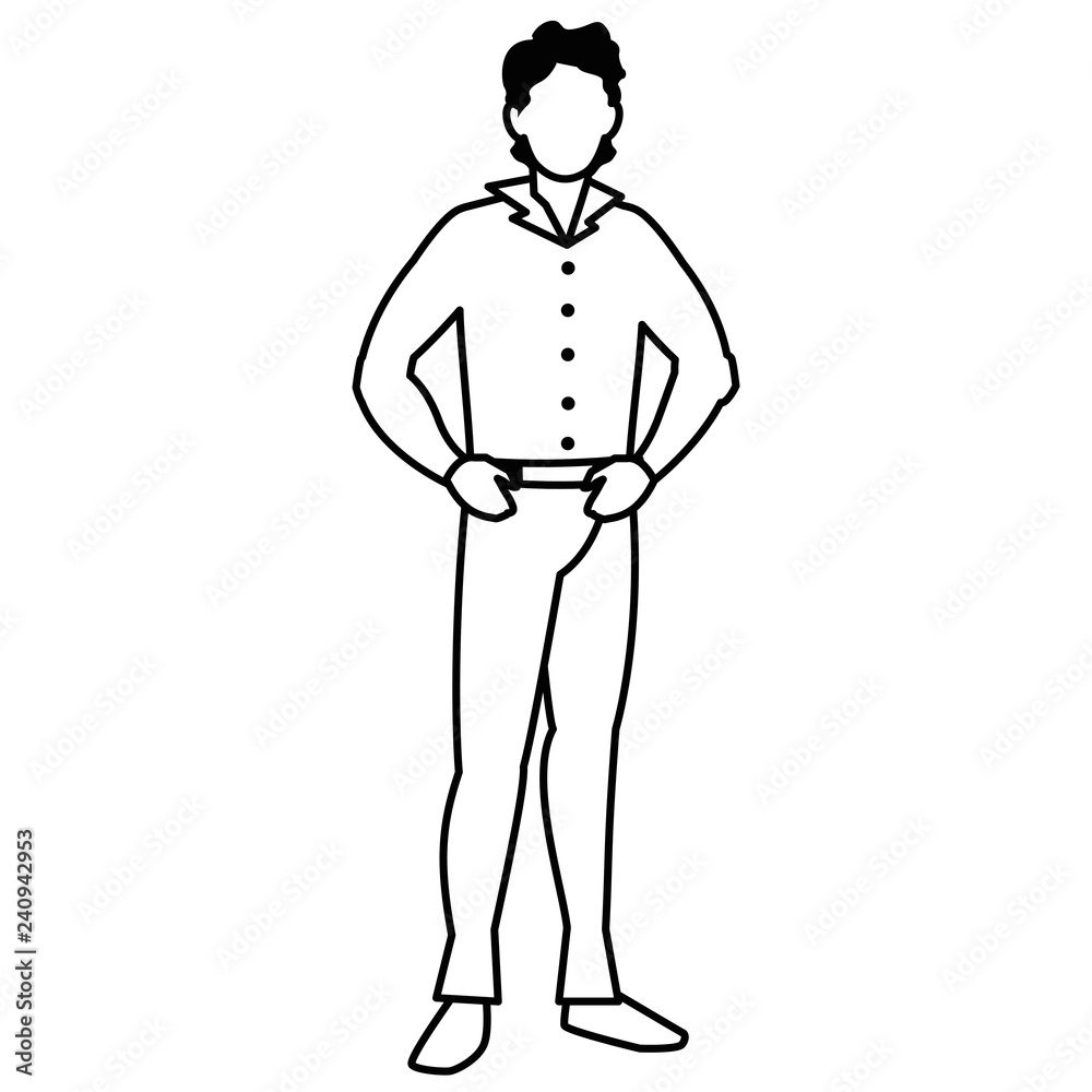 Fototapeta premium Avatar man design