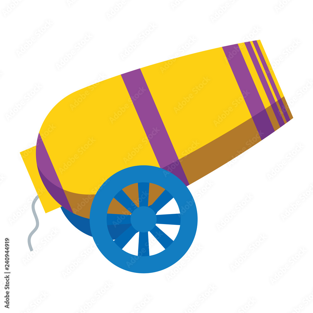 Naklejka premium circus canon isolated icon