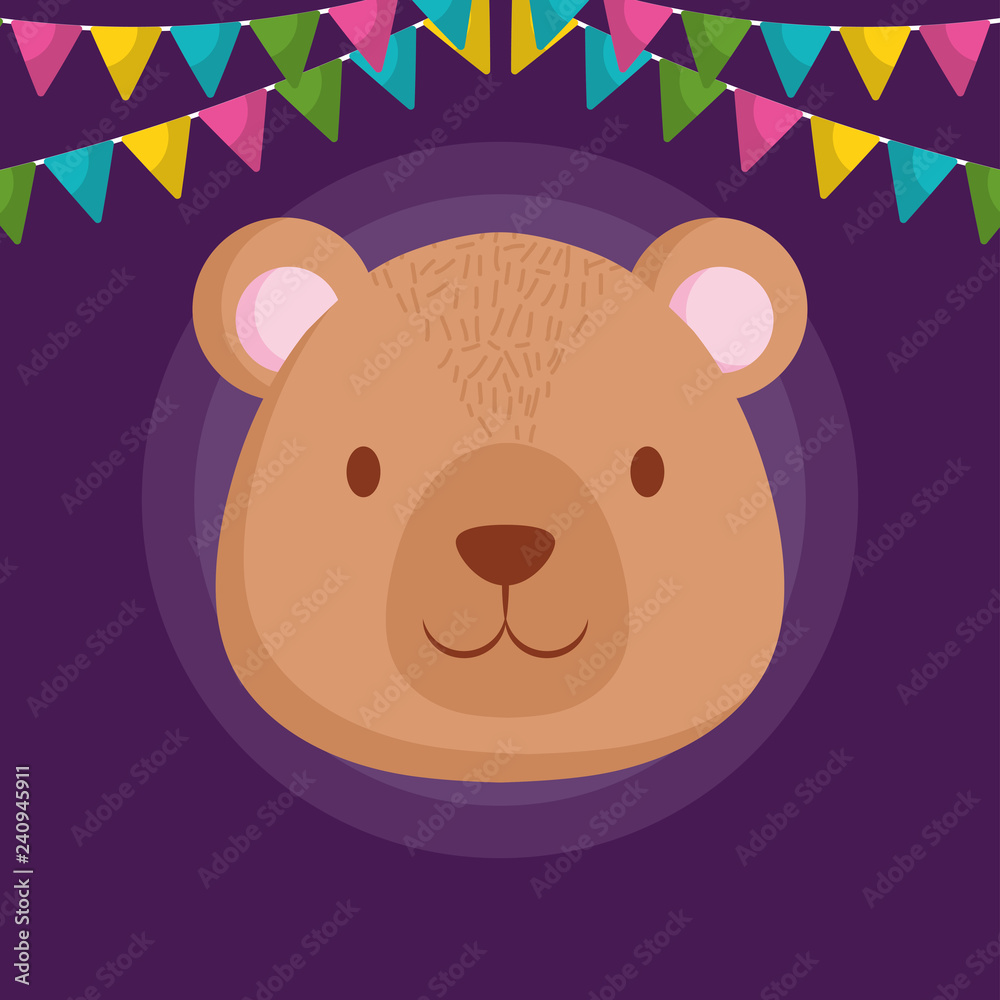 Obraz premium cute bear teddy character