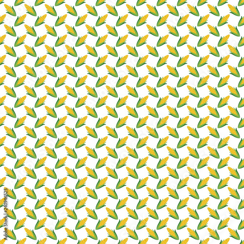 Corn Seamless Pattern - Corn agricultural design for Festa Junina in Brazil