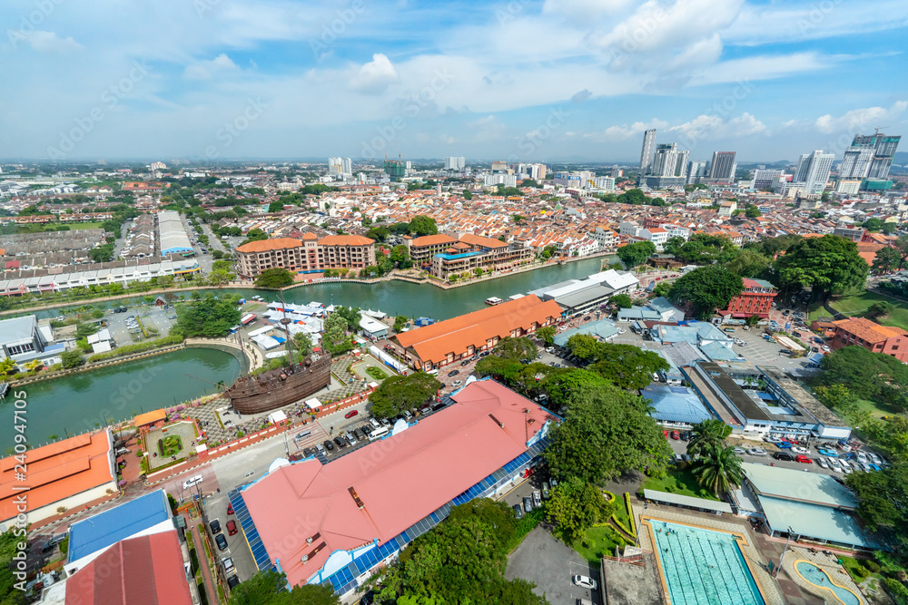 Cityscape, Melaka Malaysia, マラッカの街並み