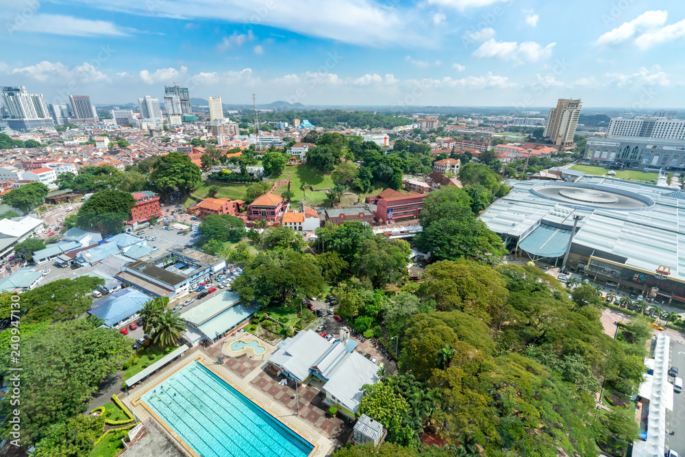 Obraz premium Cityscape, Melaka Malaysia, マラッカの街並み