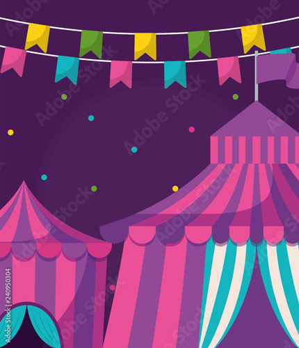 circus tent entertainment icon